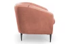 Kreslo Olivio, lososová zamatová látka