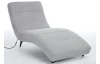 Relaxačné lehátko s elektrickým polohovaním Monaco, svetlo šedá látka