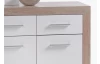 Komoda Cancan 2, dub sonoma/lesklá biela