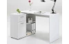 Písací stôl s regálom Albrecht, biely