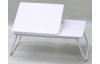 Polohovateľný prenosný stolík Laptop, biely