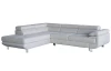 Rohová sedacia súprava Lotos, svetlo šedá tkanina, ľavý roh