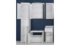 Kúpeľňová stojacia skrinka Amanda 802, lesklá biela