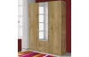 Šatníková skriňa Case, 136 cm, dub wotan