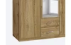Šatníková skriňa Case, 136 cm, dub wotan
