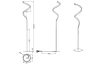 Stojaca LED lampa Course