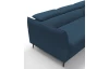 Rohová sedacia súprava Mango, námořnická modrá látka, pravý roh