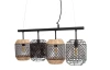 Závesné stropné osvetlenie David, 4 drôtené svietidlá