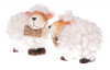 Dekoračná soška Chlpatá ovečka 15,5 cm, biela