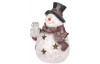 Vianočné dekorácie Snehuliak s LED osvetlením, 22 cm
