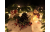 Vianočné dekorácie Snehuliak s LED osvetlením, 22 cm