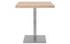 Jedálenský stôl Quadrato 70x70 cm, dub sonoma/nerez