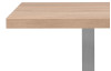 Jedálenský stôl Quadrato 70x70 cm, dub sonoma/nerez