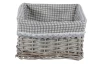Prútený košík Joy, šedý veľký