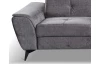 Rohová sedacia súprava Sergio, dymovo šedá látka, pravý roh