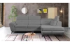 Rohová sedacia súprava Sergio, dymovo šedá látka, pravý roh