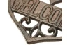 Nástenná dekorácia Welcome, litina