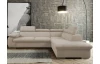 Rohová sedacia súprava Viera, béžová látka, pravý roh