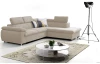 Rohová sedacia súprava Viera, béžová látka, pravý roh