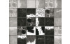 Koberec Sunshine 80x150 cm, čierno-biele kocky