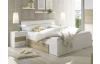 Posteľ s nočnými stolíkmi Kiara 180x200 cm, biela/dub baysen