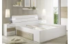 Posteľ s nočnými stolíkmi Kiara 180x200 cm, biela/dub baysen