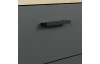 Komoda so šuplíkom Tyler 160 cm, antracit/dub evoke