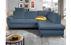 Rohová sedacia  súprava Geneva, zafírovo modrá látka, pravý roh