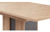 Rozkladací jedálenský stôl Memphis 160x90 cm, dub artisan/grafit