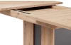 Rozkladací jedálenský stôl Memphis 160x90 cm, dub artisan/grafit