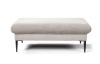 Obdĺžny taburet Romeo, béžová štruktúrovaná látka