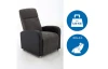Polohovateľné TV kreslo Efem, čierne