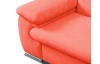 Rohová sedacia súprava Viera, oranžová látka, pravý roh