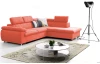 Rohová sedacia súprava Viera, oranžová látka, pravý roh