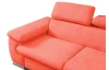 Rohová sedacia súprava Viera, oranžová látka, pravý roh