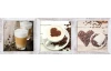 Sada obrazov na stenu (3 ks) Chep, motív káva
