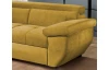 Rohová sedacia súprava Speedway, žltá látka, ľavý roh, bez rozkladu