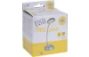 Stolná LED lampa USB, strieborná