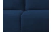 Rohová sedacia súprava Bella, námornícka  modrá látka, pravý roh