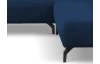 Rohová sedacia súprava Bella, námornícka  modrá látka, pravý roh
