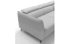 Rohová sedacia súprava Mango, svetlo šedá látka, pravý roh