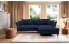 Rohová sedacia súprava Glam, kráľovská modrá látka, pravý roh