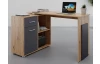 Rohový písací stôl Andy, dub artisan/antracit