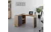 Rohový písací stôl Andy, dub artisan/antracit