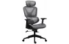 Kancelárske kreslo Lincoln, šedo-čierna látka
