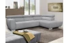 Rohová sedačka 7589, svetlo šedá, pravý roh, s elektrickým polohováním