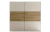 Šatníková skriňa Kiara 215 cm, biela/dub baysen