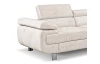 Rohová sedacia súprava Lotos, krémová látka, pravý roh