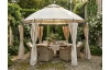 Záhradný altánok Nerano 350x350 cm, béžový