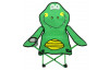 Detské kreslo Krokodýl, zeleno-žltý